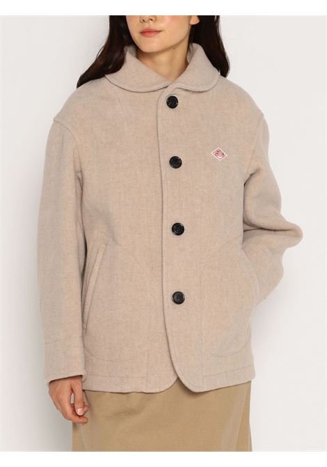 round collar jacket woman beige DANTON | DT-A0010RAW BEIGE